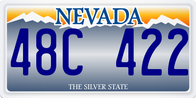 NV license plate 48C422