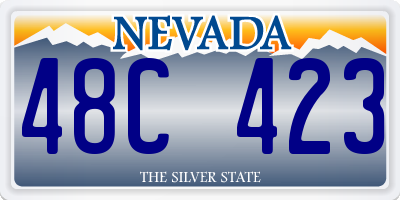 NV license plate 48C423