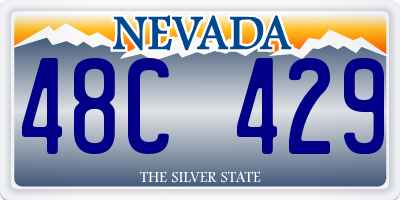 NV license plate 48C429