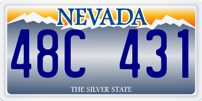 NV license plate 48C431