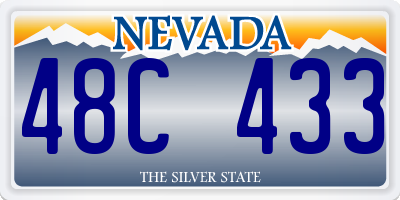 NV license plate 48C433