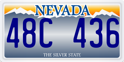 NV license plate 48C436