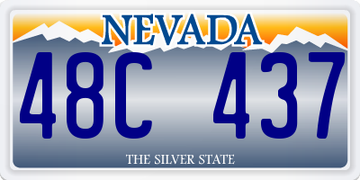 NV license plate 48C437