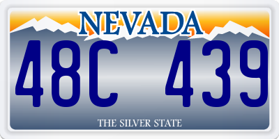 NV license plate 48C439