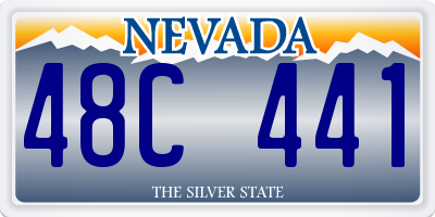 NV license plate 48C441