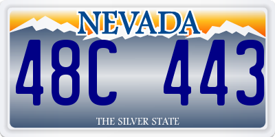 NV license plate 48C443