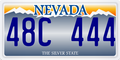 NV license plate 48C444