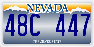 NV license plate 48C447