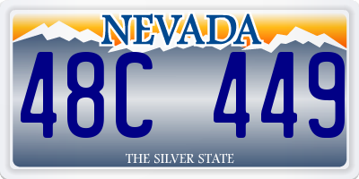 NV license plate 48C449