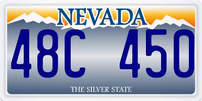 NV license plate 48C450