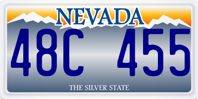 NV license plate 48C455