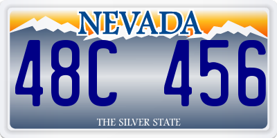 NV license plate 48C456