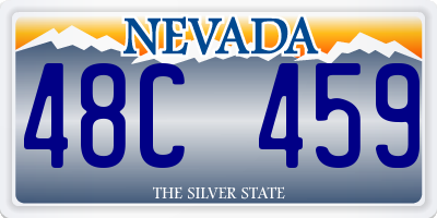 NV license plate 48C459