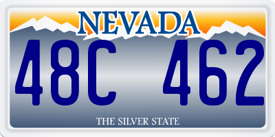 NV license plate 48C462