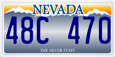 NV license plate 48C470