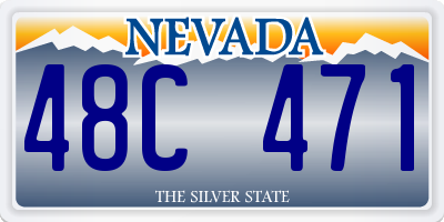 NV license plate 48C471