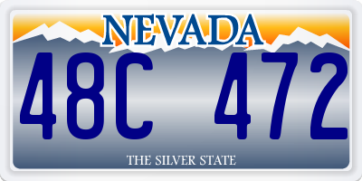 NV license plate 48C472