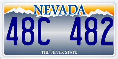 NV license plate 48C482