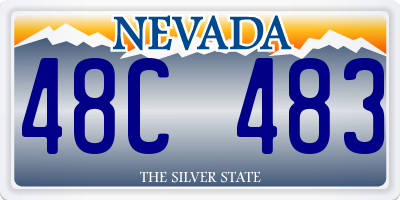 NV license plate 48C483