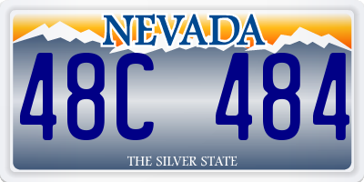 NV license plate 48C484