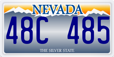NV license plate 48C485