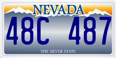 NV license plate 48C487