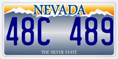 NV license plate 48C489