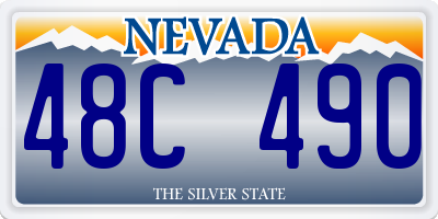 NV license plate 48C490