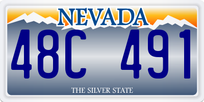 NV license plate 48C491