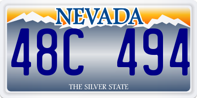 NV license plate 48C494