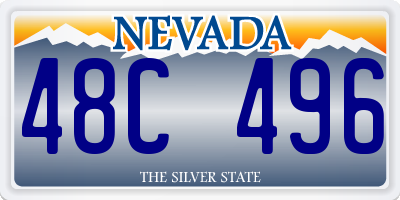 NV license plate 48C496