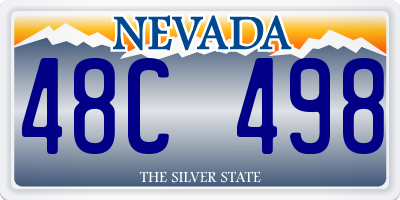 NV license plate 48C498