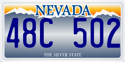 NV license plate 48C502