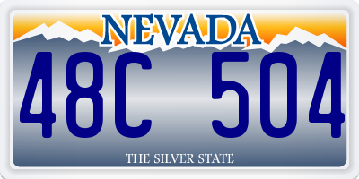 NV license plate 48C504