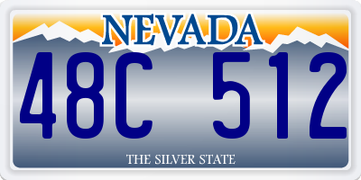 NV license plate 48C512