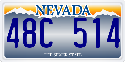 NV license plate 48C514