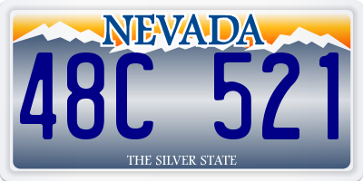 NV license plate 48C521