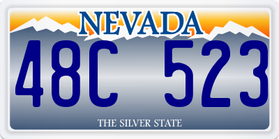 NV license plate 48C523