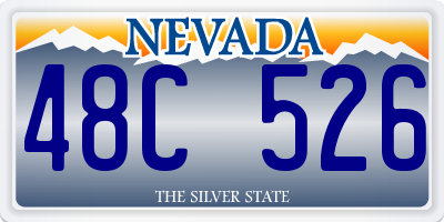 NV license plate 48C526