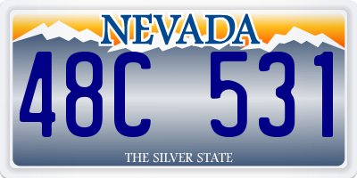 NV license plate 48C531
