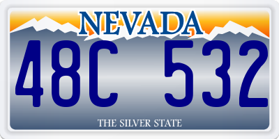 NV license plate 48C532