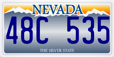 NV license plate 48C535