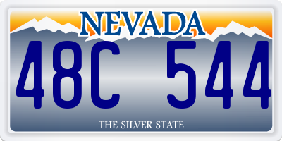 NV license plate 48C544