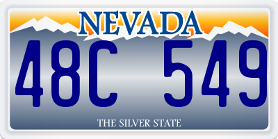 NV license plate 48C549