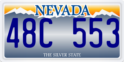 NV license plate 48C553