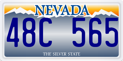 NV license plate 48C565