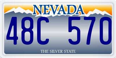 NV license plate 48C570