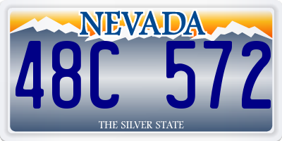 NV license plate 48C572