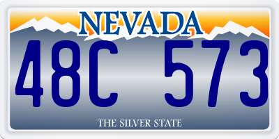 NV license plate 48C573