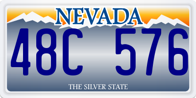 NV license plate 48C576